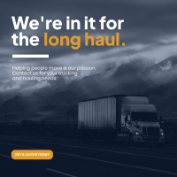Long Haul Trucking Instagram post Image Preview
