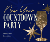 New Year Countdown Party Facebook post Image Preview