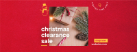 Christmas Clearance Facebook cover Image Preview