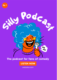 Our Funny Podcast Flyer Image Preview