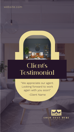 Clean Real Estate Testimonial Instagram story Image Preview