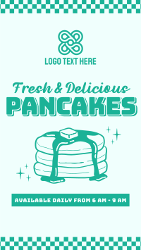 Retro Pancakes Instagram story Image Preview