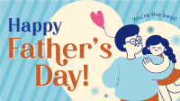 Father's Day Greeting Facebook event cover Image Preview