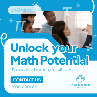 Math Professional Tutor Instagram Post Preview