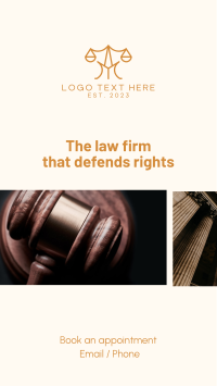 Law Service Facebook Story Design