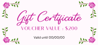 Blossom Borders Gift Certificate Image Preview
