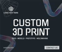 Professional 3D Printing  Facebook Post Design