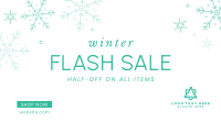 Winter Flash Sale Facebook Event Cover Design