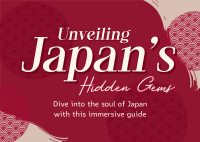 Japan Travel Hacks Postcard Design