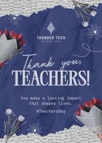 Teachers Day Collage Poster Image Preview