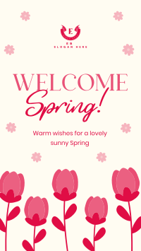 Welcome Spring Greeting Instagram story Image Preview