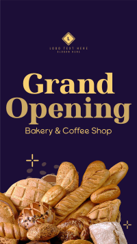 Bakery Opening Notice TikTok Video Design