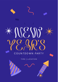 New Year Countdown Party Flyer Design