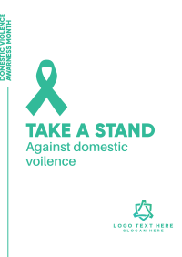 Take A Stand Against Violence Flyer Design