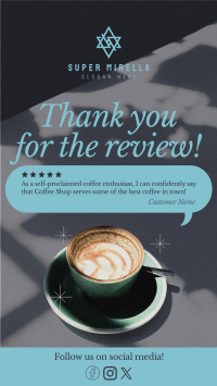 Minimalist Coffee Shop Review Facebook Story Image Preview