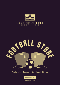 Football Merchandise Poster Design