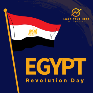 Egypt Flag Brush Instagram post Image Preview