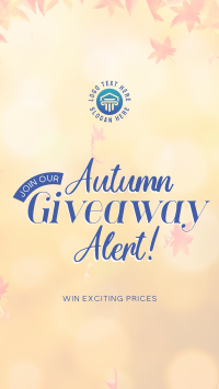 Autumn Giveaway Alert Instagram story Image Preview