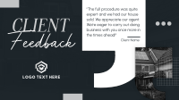 Elegant Real Estate Feedback Facebook Event Cover Design