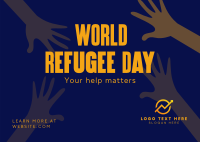 World Refugee Day Postcard Image Preview