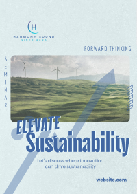 Elevating Sustainability Seminar Flyer Image Preview