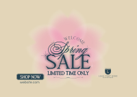 Blossom Spring Sale Postcard Image Preview