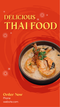 Authentic Thai Food Facebook Story Design