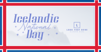 Textured Icelandic National Day Facebook ad Image Preview