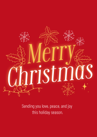 Ornamental Christmas Wishes Poster Image Preview