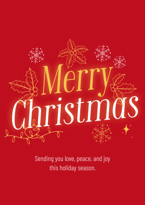 Ornamental Christmas Wishes Poster Image Preview