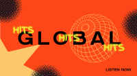 Global Music Hits Facebook Event Cover Design
