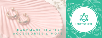 Handmade Jewelry Leaves Facebook cover Image Preview