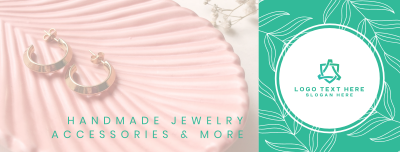 Handmade Jewelry Leaves Facebook cover Image Preview