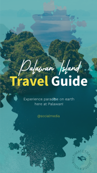 Palawan Travel Guide Instagram Story Design