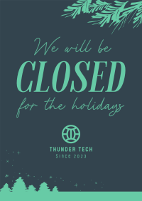 Closed for the Holidays Poster Image Preview