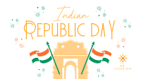 Festive Quirky Republic Day Facebook Event Cover Design