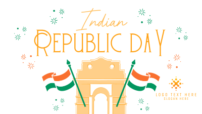 Festive Quirky Republic Day Facebook event cover Image Preview