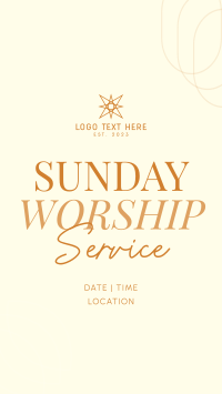 Worship Livestream Facebook Story Design