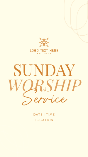 Worship Livestream Facebook story Image Preview