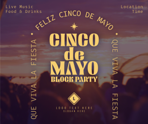 Cinco De Mayo Block Party Facebook post Image Preview