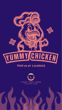 Chicken Restaurant Mascot TikTok Video Preview