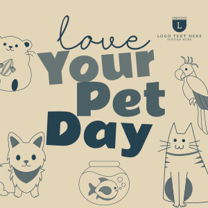 Love Your Pet Day Instagram post Image Preview
