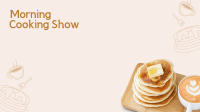 Pancake & Coffee Zoom Background Design