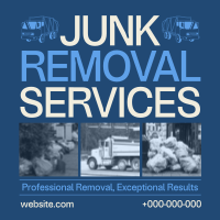 Modern Junk Removal Services Instagram Post Preview