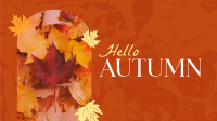 Hello There Autumn Greeting Facebook Event Cover Image Preview