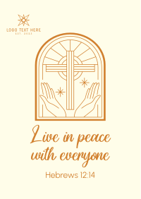 Peace Bible Verse Flyer Design