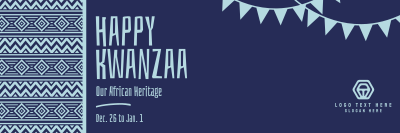 Tribal Kwanzaa Heritage Twitter header (cover) Image Preview