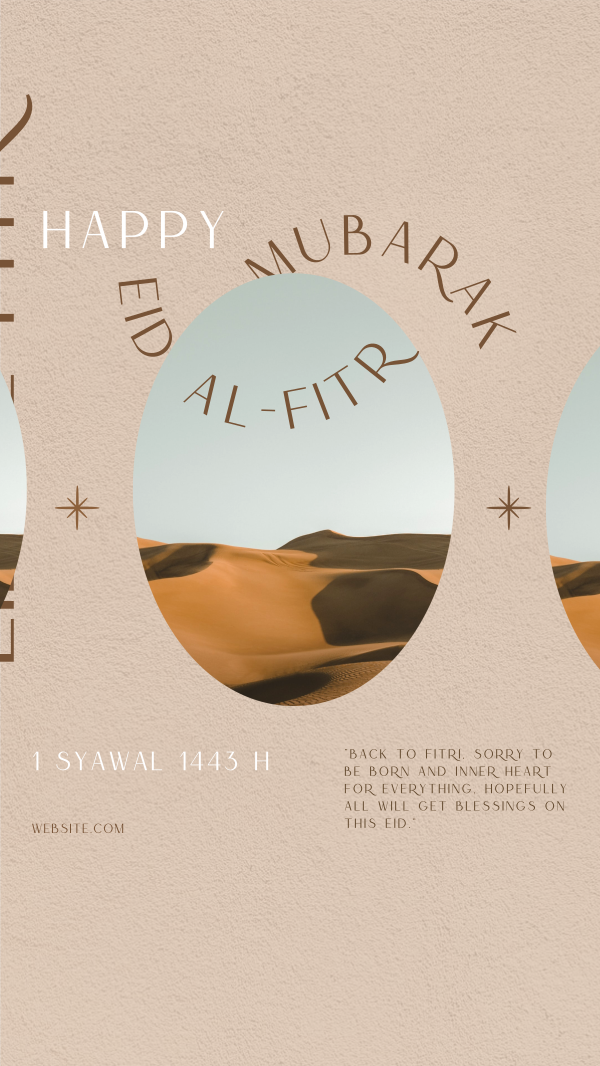 Eid Al-Fitr Instagram Story Design Image Preview