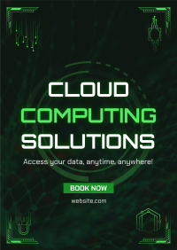 Techy Cloud Computing Poster Image Preview