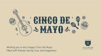 Guitar Cinco De Mayo Zoom background Image Preview